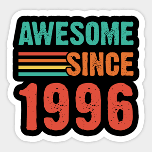 Vintage Awesome Since 1996 Sticker